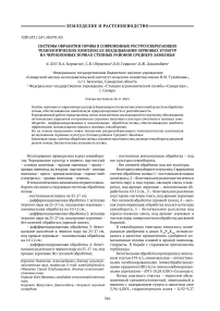 Системы обработки почвы в современных ресурсосберегающих технологических комплексах возделывания зерновых культур на черноземных почвах степных районов Среднего Заволжья