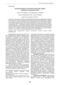 Распространение Gonyostomum semen (Ehr.) Diesing в притоках Ладожского озера