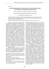 Перспективы введения системы автоматического мониторинга атмосферного загрязнения во Владивостоке