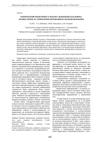 Комплексный мониторинг и эколого-экономическая оценка лесных земель на территориях интенсивного недропользования