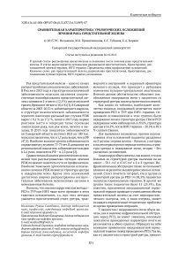 Сравнительная характеристика урологических осложнений лечения рака предстательной железы