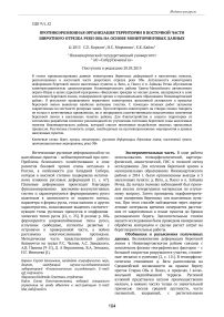 Противоэрозионная организация территории в восточной части широтного отрезка реки Обь на основе мониторинговых данных