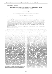 Чувствительность моделей речного стока к факторам среды и ее количественная оценка