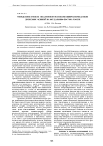 Определение степени инвазионной опасности североамериканских древесных растений на юге Дальнего Востока России