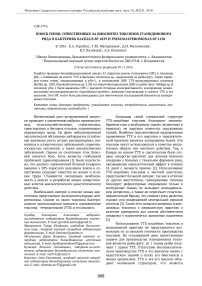 Поиск генов, ответственных за биосинтез токсинов гуанидинового ряда в бактериях Bacillus sp 1839 и Pseudoalteromonas sp 2138