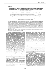 Использование атомно-силовой микроскопии для оценки влияния пятиокиси ванадия на морфометрические показатели штаммов Staphylococcus aureus