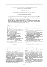 Разработка технологичных электрических жгутов бортовых кабельных сетей