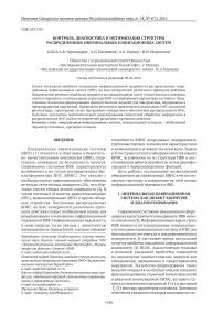 Контроль, диагностика и оптимизация структуры распределенных инерциальных навигационных систем