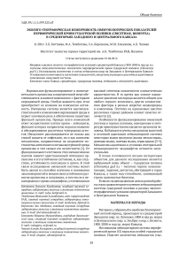 Эколого-географическая изменчивость иммунологических показателей периферической крови гудаурской полевки (Cricetidae, Rodentia) в среднегорьях Западного и Центрального Кавказа