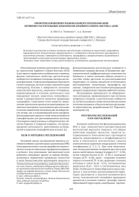 Элементы концепции рационального использования почвенно-растительных комплексов крайнего северо-востока Азии