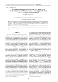 Формирование молекулярных систем продуктов термоокислительной деструкци в газовоздушной среде энергонасыщенных помещений