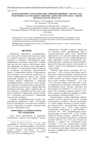 Использование географических информационных систем (GIS) в изучении растительного покрова окрестностей озера Эльтон (Волгоградская область)