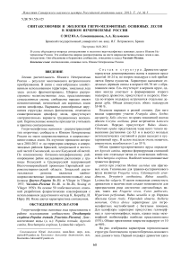 Синтаксономия и экология гигро-мезофитных осиновых лесов в Южном Нечерноземье России