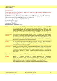 Heart and aortic baroreceptors: operation in providing hemodynamic processes in cardiovascular system