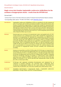 Single versus dual chamber implantable cardioverter defibrillator for the avoidance of inappropriate shocks - results from the option trial