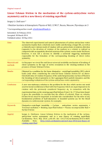 Linear Eсkman friction in the mechanism of the cyclone-anticyclone vortex asymmetry and in a new theory of rotating superfluid