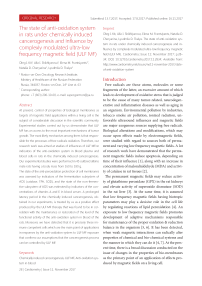 The state of anti-oxidation system in rats under chemically induced cancerogenesis and influence by complexly modulated ultra-low frequency magnetic field (ULF MF)