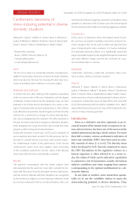 Cardiometric taxonomy of stress-inducing potential in diverse domestic situations