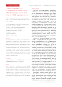 Comparative analysis of characteristics of electrodes to estimate accuracy in recording long-term ECG signal parameters