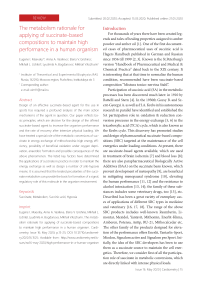 The metabolism rationale for applying of succinate-based compositions to maintain high performance in a human organism.