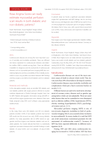 Rose angina score can really estimate myocardial perfusion scan results in both diabetic and non-diabetic patients?