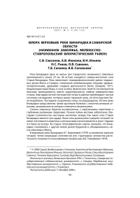 Флора верховьев реки Бинарадка в Самарской области (Низменное Заволжье, Мелекесско-Ставропольский флористический район)