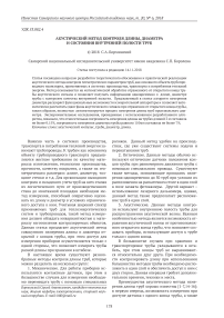 Акустический метод контроля длины, диаметра и состояния внутренней полости труб