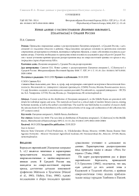 Новые данные о распространении Euonymus europaeus L. (Celastraceae) в средней России