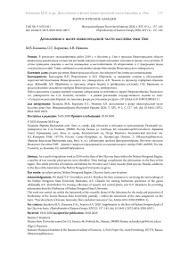 Дополнения к флоре Нижегородской части бассейна реки Оки