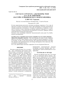 Состав и структура альгофлоры реки Уса и её притоков (бассейн Куйбышевского водохранилища)