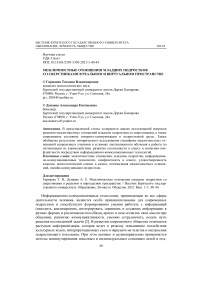 Межличностные отношения младших подростков со сверстниками в реальном и виртуальном пространстве