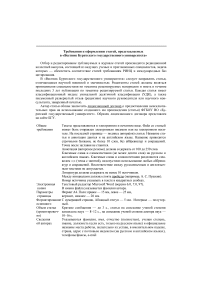Требования к оформлению статей, представляемых в "Вестник Бурятского государственного университета"