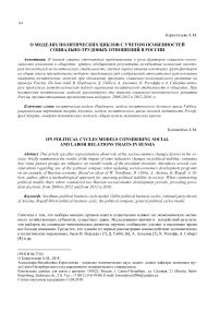 О моделях политических циклов с учетом особенностей социально-трудовых отношений в России