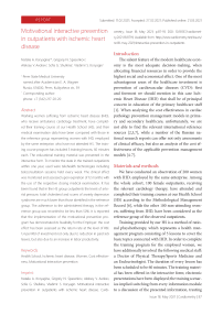 Motivational interactive prevention in outpatients with ischemic heart disease