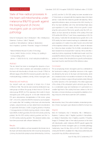 State of free-radical processes in the heart cell mitochondria under melanoma В16/F10 growth against the background of chronic neurogenic pain as comorbid pathology