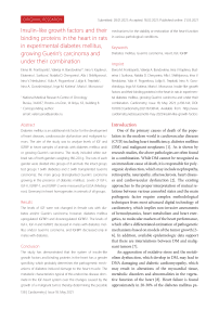 Insulin-like growth factors and their binding proteins in the heart in rats in experimental diabetes mellitus, growing Guerin's carcinoma and under their combination