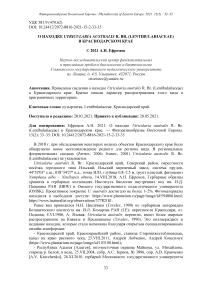 О находке Utricularia australis R. Br. (Lentibulariaceae) в Краснодарском крае