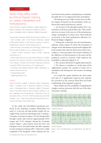 Study of the effect made by interval hypoxic training on cardiac metabolism and hemodynamics