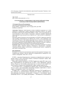 Стратегия восстановления туристической индустрии Таиланда в постпандемический период