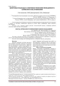 Цифровые подходы к совершенствованию менеджмента сервисного обслуживания