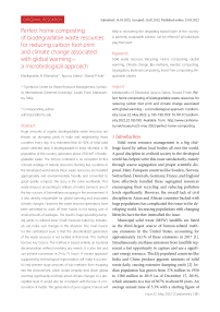 Perfect home composting of biodegradable waste resources for reducing carbon foot print and climate change associated with global warming - a microbiological approach