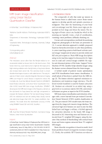 MRI brain image classification using linear vector quantization classifier