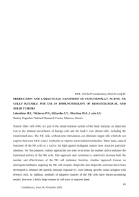 Production and large-scale expansion of functionally active NK cells suitable for use in immunotherapy of hematological and solid tumors