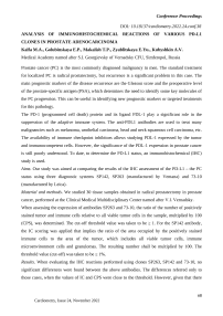 Analysis of immunohistochemical reactions of various PD-l1 clones in prostate adenocarcinoma