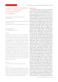 Inhalation health risk assessment of some of heavy metals for kerosene samples in Iraq market