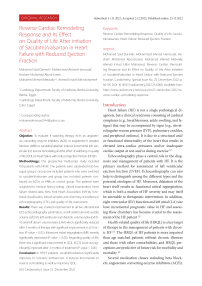 Reverse cardiac remodeling response and its effect on quality of life after initiation of sacubitril/valsartan in heart failure with reduced ejection fraction