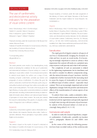 The use of cardiometric and electrodermal activity indicators for the attestation of visual online content