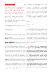 Changes in the functional activity of the hypothalamic-pituitaryadrenal axis in rats of both sexes with Guerin's carcinoma against the background of hypothyroidism