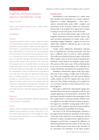 Trigeminy electrocardiogram spectral characteristics study