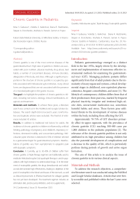 Chronic gastritis in pediatrics